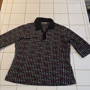 TAIL Pullover 3/4 Sleeve 1/4 Zip Pink Black golf 🐈‍⬛